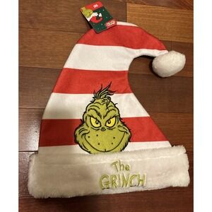 NWT Dr. Seuss The Grinch Who Stole Christmas Hat Santa Hat Holiday